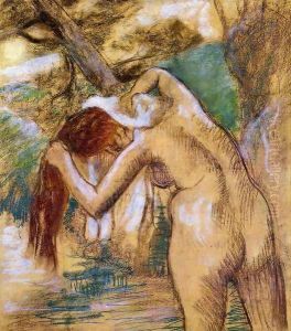Bather by the Water by Edgar Degas