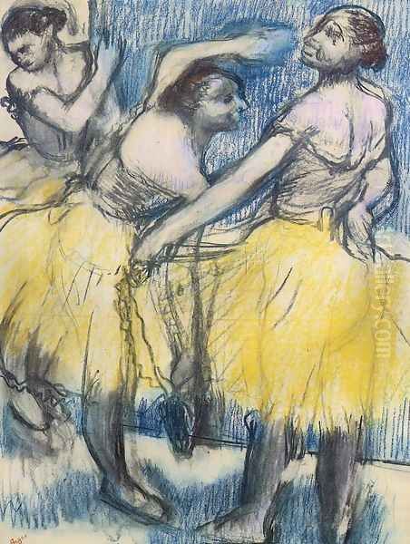 Three Dancers in Yellow Skirts - view 1