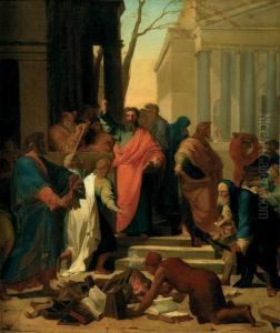 La Predication De Saint Paul A Ephese by Jean-Baptiste Mauzaisse