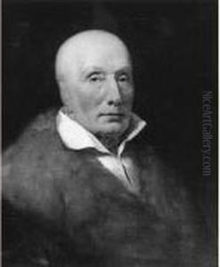 Portrait D'homme Au Manteau Borde De Fourrure. by Jean-Baptiste Mauzaisse