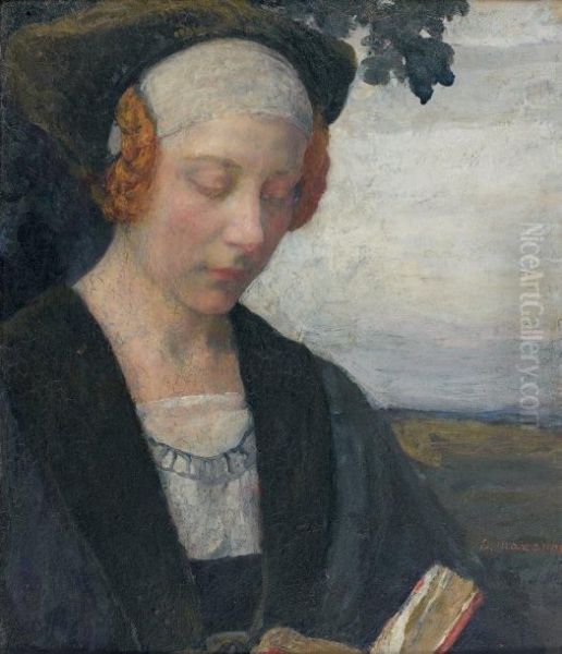Femme De La Renaissance A La Lecture - view 1