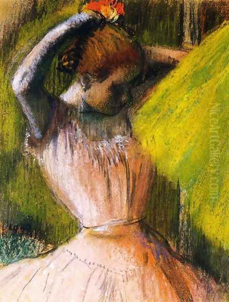 Ballet Corps Member Fixing Her Hair - view 1
