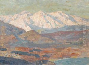 "les Alpes Vu D'antibes". by Edgard Maxence