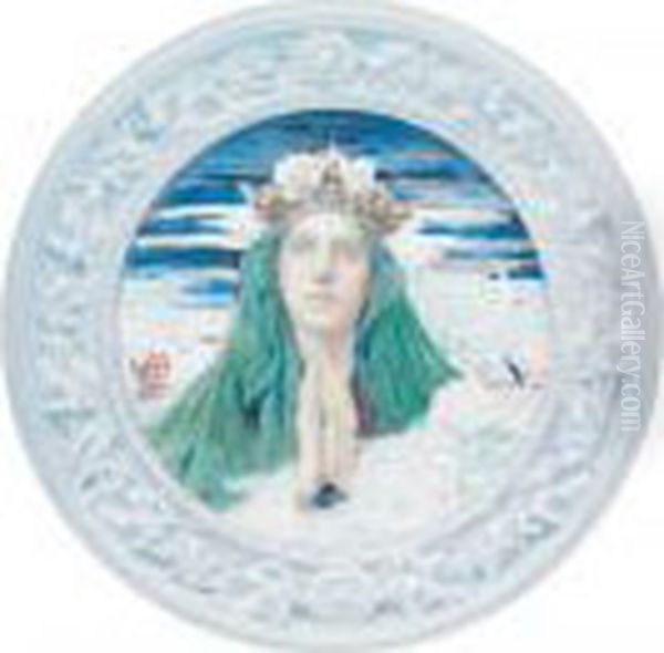 Jeune Fille A La Couronne De Roses - view 1