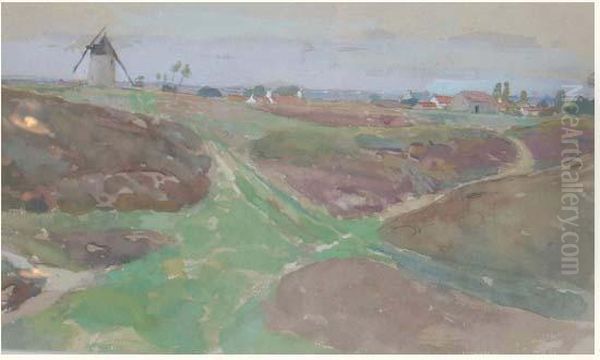 Moulin, Maisons Et Lande En Bretagne - view 1