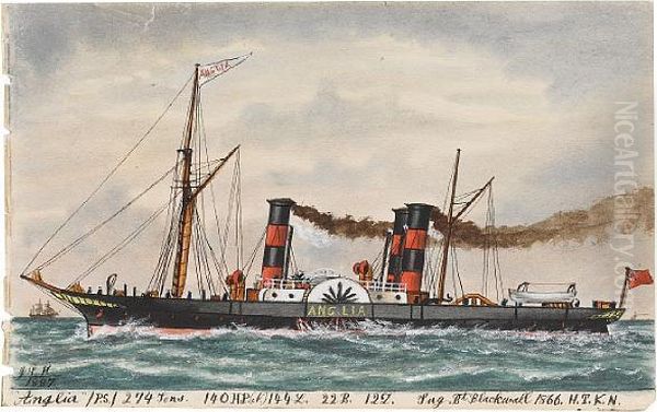 A Collection Of Twenty One Ship Portrait - view 1