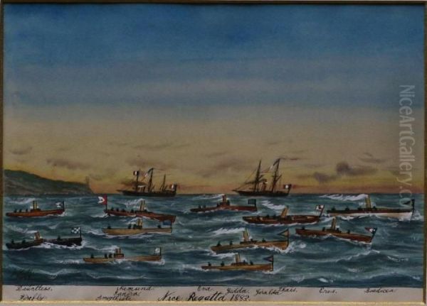 Nice Regatta 1883 - view 1