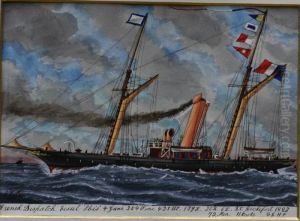 French Dispatch Vessel Ibis (rochefort 1883) by James Scott Maxwell