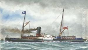 London And Ramsgate Steamer Hobken by James Scott Maxwell