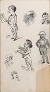 Caricatures Of Musicians by Philip William May