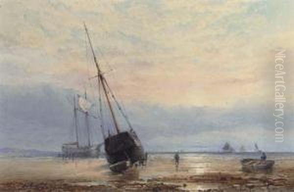 Beached Coasters At Low Tide - view 1