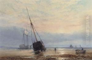 Beached Coasters At Low Tide by Walter William May