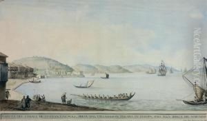 View Of The Canal Of
Constantinople, From The Village Of Terapia Upto The Mouth Of The Black
Sea by Luigi Mayer