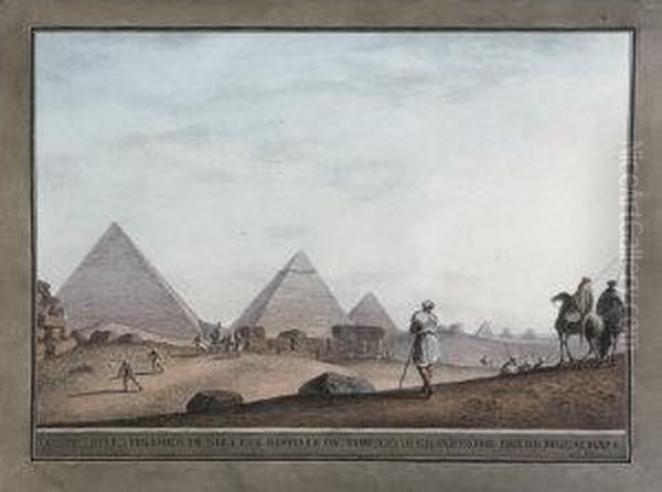 La Terza Piramide Di Giza Con La
 Seconda In Piu Basso Piano, E Le Tre Piccole, Che Due Variano Di Forma - view 1