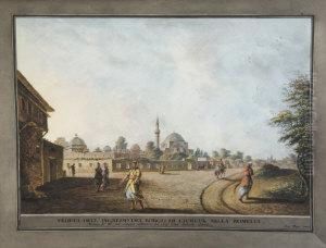 Veduta Dell' Ingresso Del Borgo Di Ciurluk Nella Romelia by Luigi Mayer
