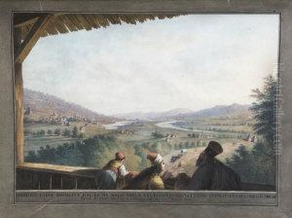 Spaziosa Valle Irrigata Dal
Fiume Argis Nella Valachia Disegnata Dal Convto Di S.m. Curle D. Argis - view 1