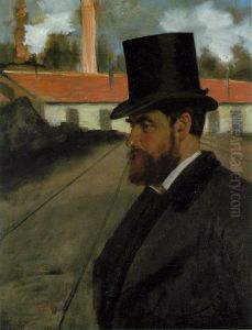 Henri Rouart in front of His Factory