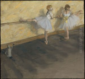 Dancers Practicing at the Barre by Edgar Degas