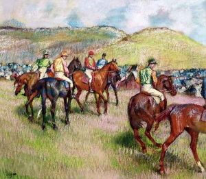 Before the Race, c.1893 by Edgar Degas