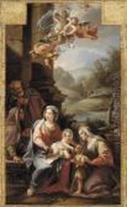 Sacra Famiglia by Ludovico Mazzanti