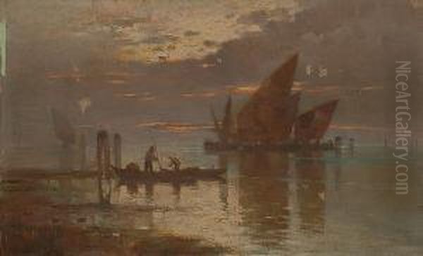 The Lagoon At Sunset. - view 1