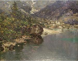 Paesino Sul Lago by Emo Mazzetti