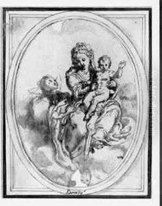 16,8 X 12,3 Cm De Forme Ovale by Girolamo Mazzola Bedoli