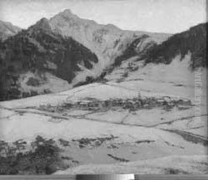 <il Villaggio Di Dolonne A Courmayeur> 1927 <il Villaggio Di Dolonne A Courmayeur> 1927