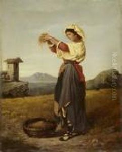 Kornprufung Nach Der Ernte by Giuseppe Mazzolini