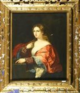 Romisches Madchen. by Giuseppe Mazzolini