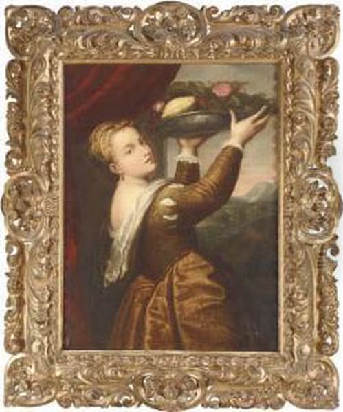 Lavinia And The Tray Of Fruit - view 1