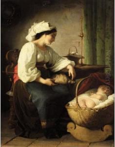 The Peaceful Slumber by Giuseppe Mazzolini