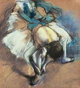 Dancer Fastening her Pump, c.1880-85 by Edgar Degas