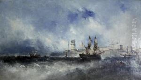 Shipping Entering Harbour - view 1