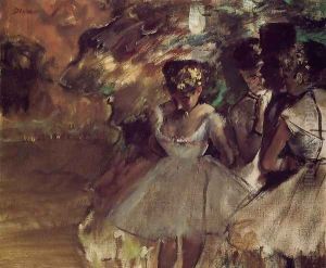 Three Dancers behind the Scenes