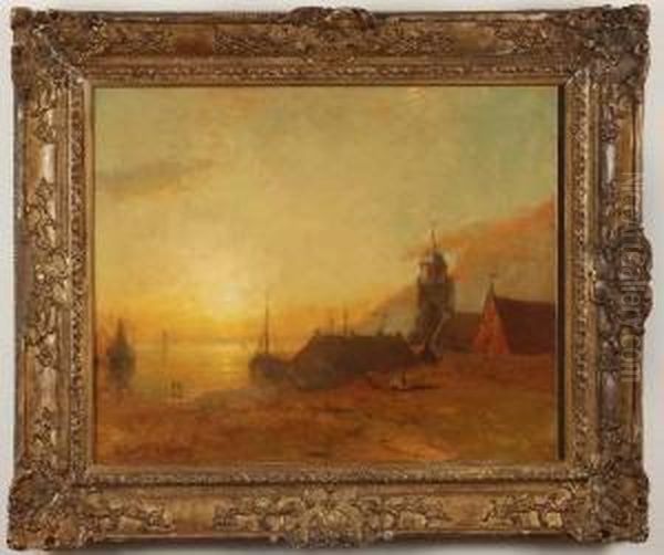 Village At Sunset - view 1