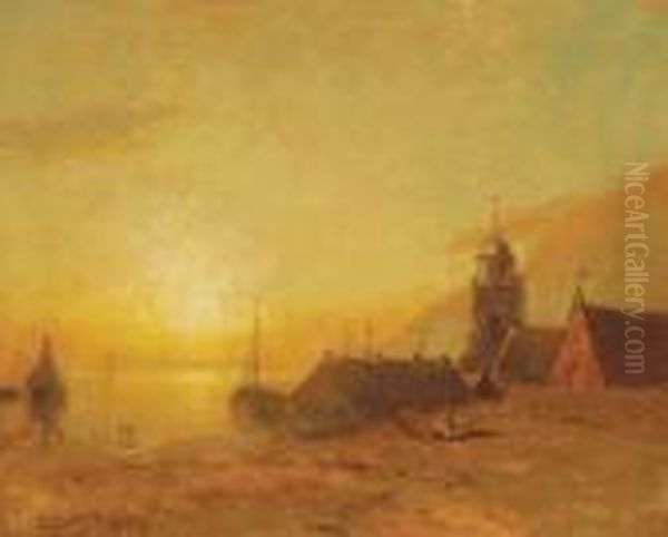 Sunset Over The Village - view 1