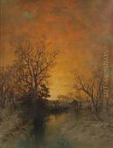Hudson River At Twilight by George Herbert McCord