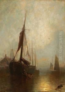 Ships In Port by George Herbert McCord