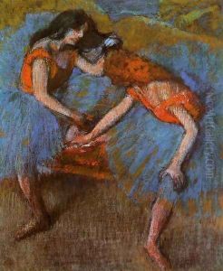 Two Dancers with Yellow Carsages