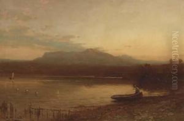 Along The Lakeshore At Dusk - view 1