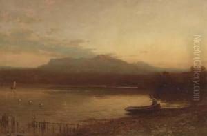 Along The Lakeshore At Dusk