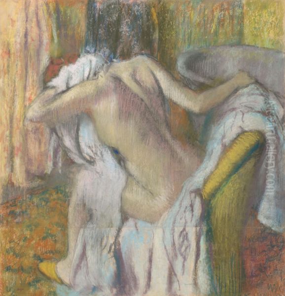 After the Bath, Woman Drying Herself I - view 1
