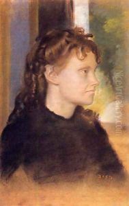 Mme. Theodore Gobillard, nee Yves Morisot by Edgar Degas
