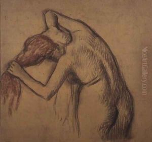 Woman drying herself by Edgar Degas