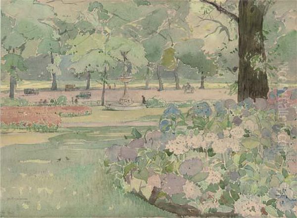 Hydrangeas In Hyde Park - view 1