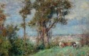 South Yarra Landscape With Cows
