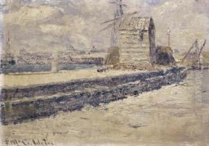At The Mouth Of The River, Williamstown by Frederick McCubbin
