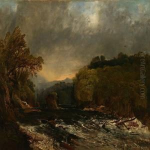 Scottish River Landscape by Horatio McCulloch