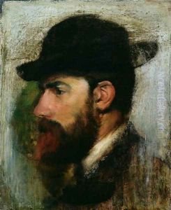 Portrait of Henri Rouart (1833-1912) 1871 by Edgar Degas